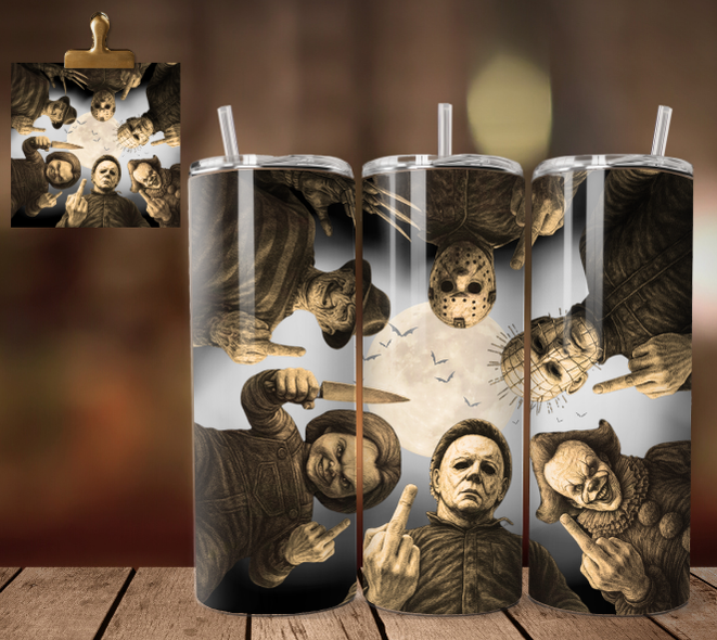 Horror Guys Moon - Tumbler