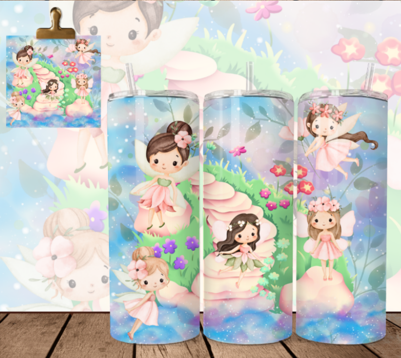 Fairies Watercolour (4 - Tumbler