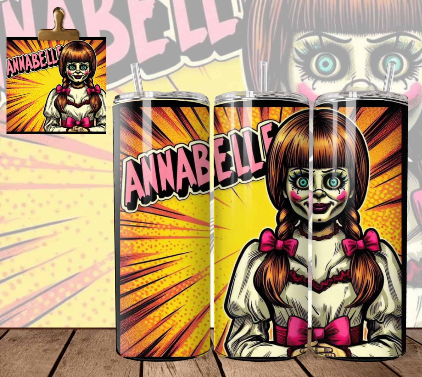 Horror Retro - Annabelle - Tumbler