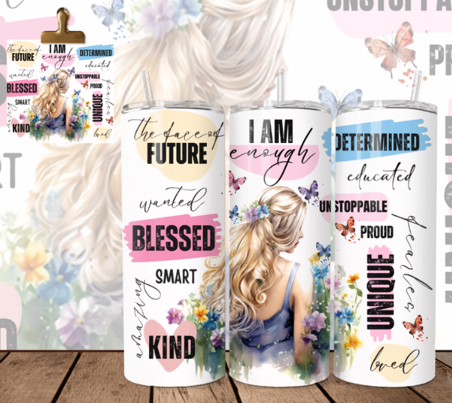 Affirmation Girl Blonde - Tumbler