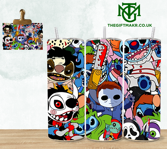 Stitch Horror Cartoon - Tumbler