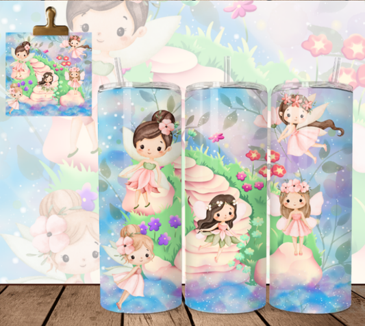 Fairies Watercolour (4 - Tumbler