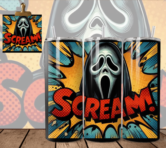 Horror Retro - Scream - Tumbler