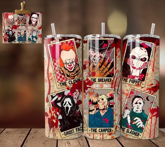 Horror Killer Tarot Cards - Tumbler