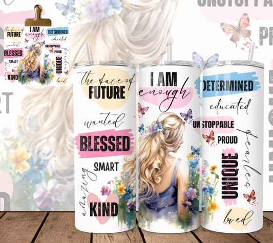 Affirmation Girl Blonde - Tumbler