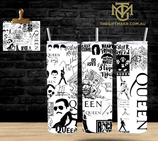 Queen Black & White - Tumbler