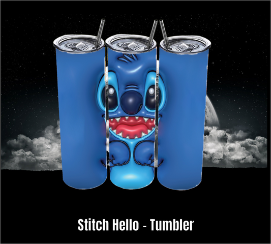 Stitch Hello - Tumbler