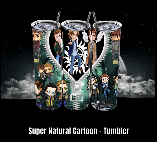 Super Natural Cartoon - Tumbler