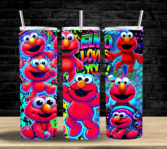 Fluorescent elmo - Tumbler