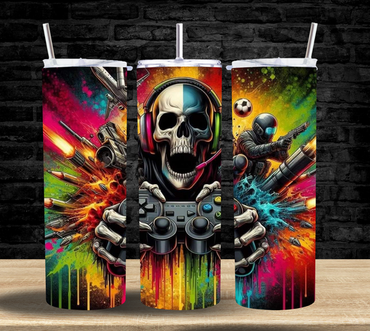Skull Gamer - Tumbler