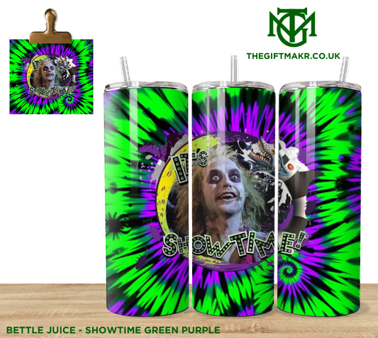 Beetle Juice - Showtime Green Purple - Tumbler