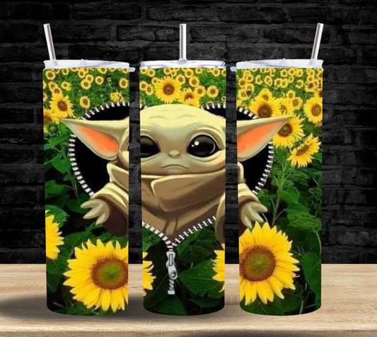 Baby Alien Sunflowers - Tumbler