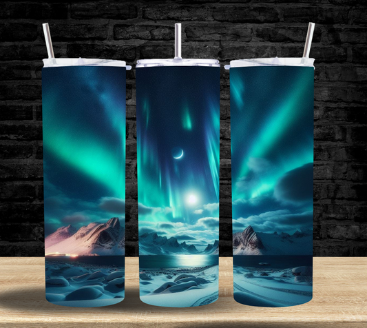 Northern Lights Moutains - Tumbler