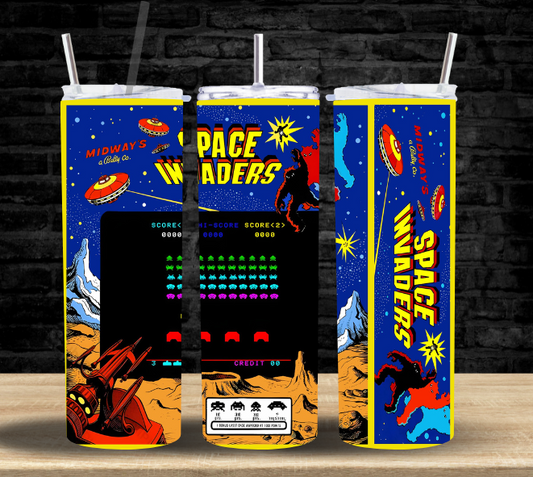 Space Invaders Arcade Game - Tumbler