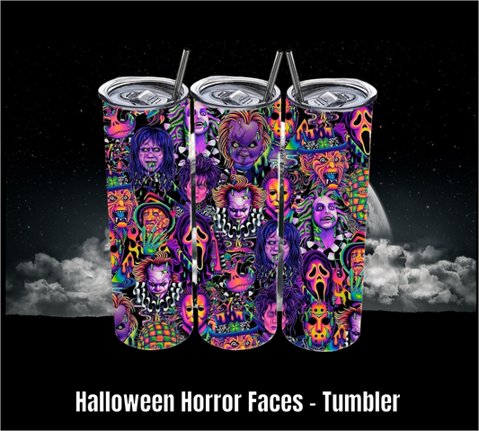 Halloween Horror Faces - Tumbler