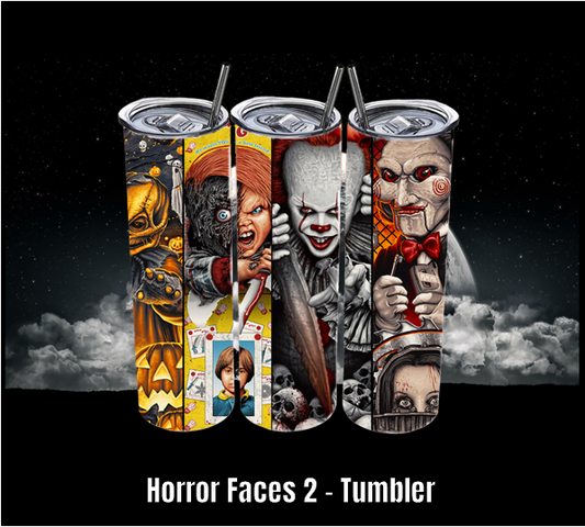 Horror Faces 2 - Tumbler