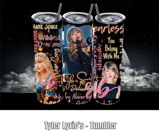 Taylor Lyric's - Tumbler
