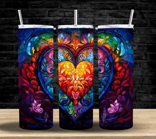 Mosiac Heart - Tumbler