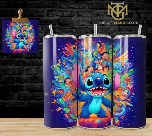Stitch Colour Explosion - Tumbler